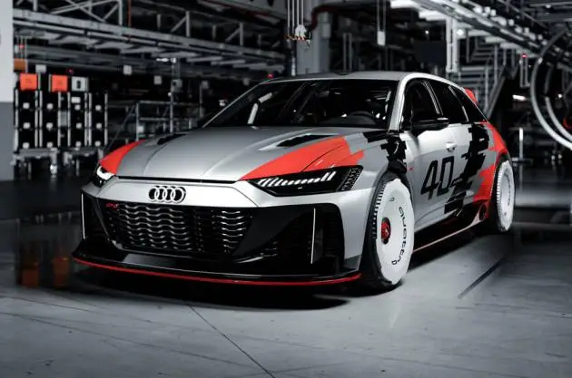 Audi Rs 6 Gto Concept Paints Its Wagon in an Homage to 90 Quattro Imsa Gto Racer